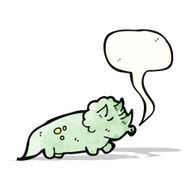 friendly cartoon dinosaur N4