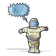 Cartoon Astronaut N22