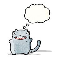 fat ugly cartoon cat