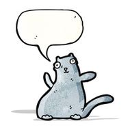 fat ugly cartoon cat N2