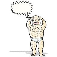 cartoon man with speech bubble