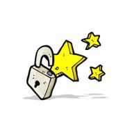 Cartoon Padlock N13
