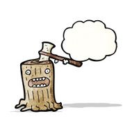 Cartoon Tree Stump N8