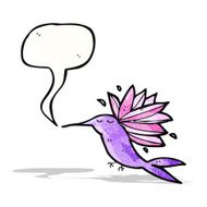 Cartoon Hummingbird N17
