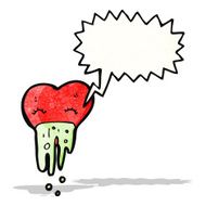 love sick heart cartoon