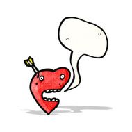 talking love heart cartoon