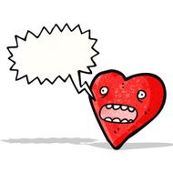 talking love heart cartoon N2