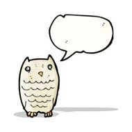 cartoon hooting owl N2