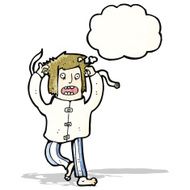 cartoon insane man N3