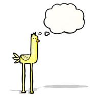 funny cartoon bird N29