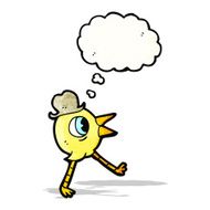 funny cartoon bird N31