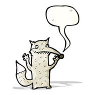 cartoon excited wolf N2