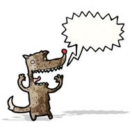 cartoon crazy wolf N2