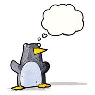 funny cartoon penguin N21