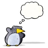 funny cartoon penguin N22