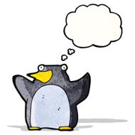 funny cartoon penguin N23