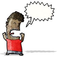 cartoon shouting man N25