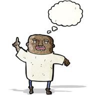 cartoon man with idea N41