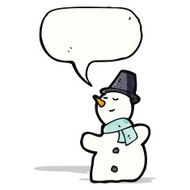 Cartoon Snowman N55