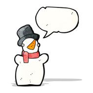 Cartoon Snowman N57