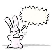 cartoon burping rabbit