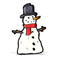 Cartoon Snowman N60