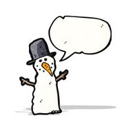 funny snowman cartoon N2