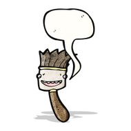 cartoon talking paintbrush