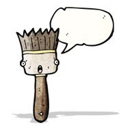 cartoon talking paintbrush N2