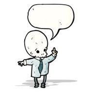 cartoon spooky zombie man