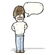 cartoon fashionable teenager