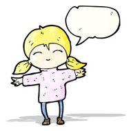 Happy Girl Cartoon N9