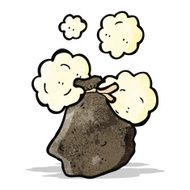 rubbish sack cartoon