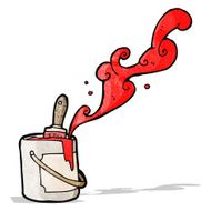 paint bucket cartoon