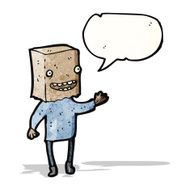 ugly man with bag on head N2