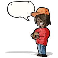 boy eating junk food cartoon