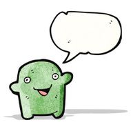 little alien cartoon