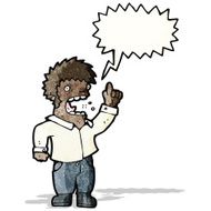 shouting man cartoon N10