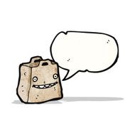 paper bag cartoon character N4