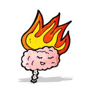 cartoon brain on fire N5