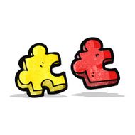 cartoon puzzle piece