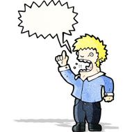 shouting man cartoon N11