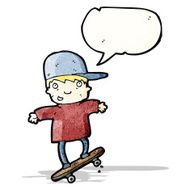 boy on skateboard cartoon