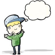 cartoon boy with idea N22