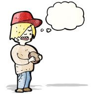 cartoon boy eating junk food N2