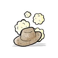 cartoon old wild west hat