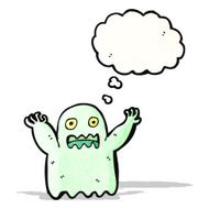cartoon spooky ghost N39
