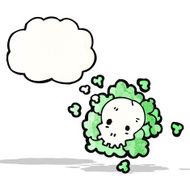 skull cloud cartoon