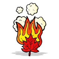burning leaf cartoon N3