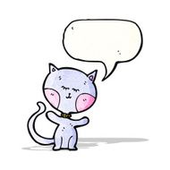 funny cartoon cat N101